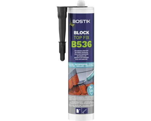 Bostik BLOCK B536 TOP FIX Bitumenkaltklebestoff 445 g Bostik Block Top Fix B536 Bitumenklebstoff