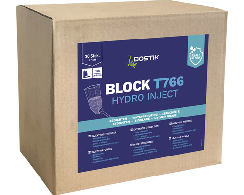 Entonnoir d'injection Bostik BLOCK T766 HYDRO INJECT paquet = 20 pces