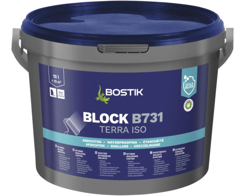 Peinture bitumineuse isolante Bostik BLOCK B731 TERRA ISO 10 l