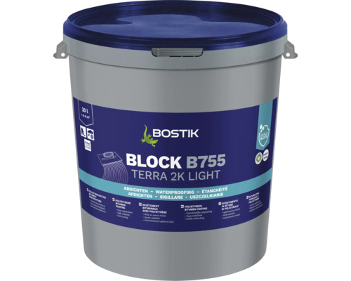 Revêtement bitumineux Bostik BLOCK B755 TERRA 2K 30 l