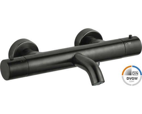 Robinet thermostatique de baignoire AVITAL Padola graphite Robinet thermostatique de baignoire AVITAL Padola graphite