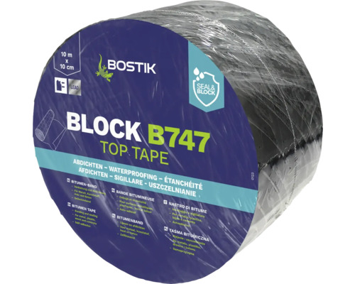 Bande bitumineuse en plomb Bostik BLOCK B747 TOP TAPE 10 m x 10 cm Bande bitumineuse en plomb Bostik BLOCK B747 TOP TAPE 10 m x 10 cm
