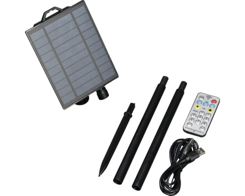 Boîtier de batterie solaire Konstsmide avec capteur lumineux Boîtier de batterie solaire Konstsmide avec capteur lumineux