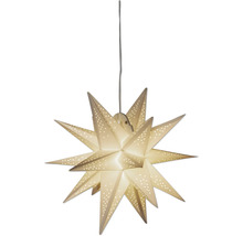 Lampe étoile en papier avec éclairage et motif étoilé