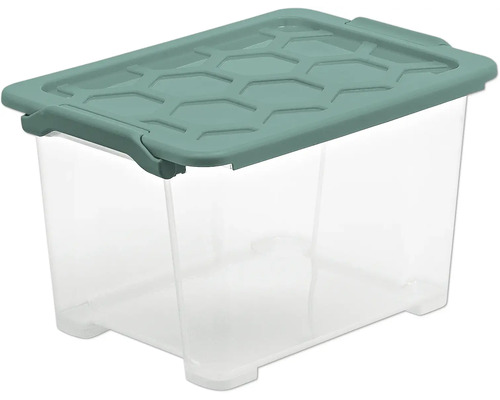 Boîte de rangement Rotho Evo Safe transparent 25l 39,3x23x28,3 cm