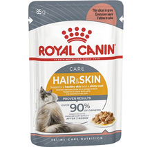 Katzenfutter nass ROYAL CANIN Canin Hair & Skin in gravy , zur Unterstützung einer gesunden Haut und glänzendem Fell, in Soße, 85 g-thumb-1