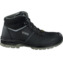 Chaussure de sécurité montante noire à lacets