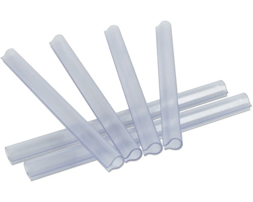 Klemmschiene videx Omega 24 cm 10 Stück transparent Mehrere durchsichtige Kunststoffprofile