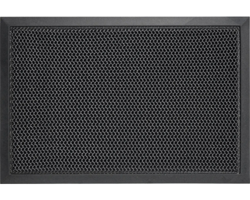 Paillasson avec motif alvéolé et cadre