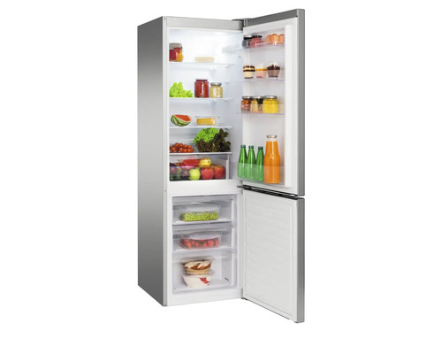 Geöffneter Kühlschrank mit Lebensmitteln