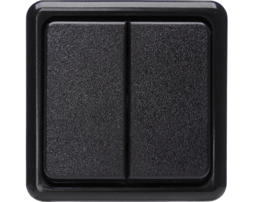 Double poussoir interrupteur Kopp noir Double poussoir interrupteur Kopp noir