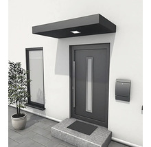 Auvent rectangulaire Gutta BS Plus 160x90 cm en anthracite évacuation à gauche-thumb-1 Auvent rectangulaire Gutta BS Plus 160x90 cm en anthracite évacuation à gauche-thumb-1