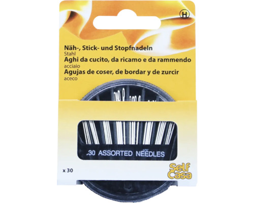 Paquet d''aiguilles à coudre, à broder et à repriser en acier, 30 pièces