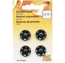 Druckknöpfe aus Messing, 4er-Pack