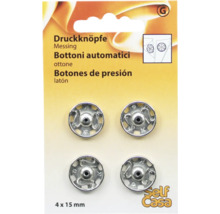 Druckknöpfe aus Messing, 4er Pack