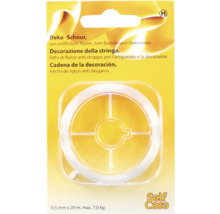 Dekoschnur aus reißfestem Nylon, 0.5 mm x 20 m, maximal 7.0 kg