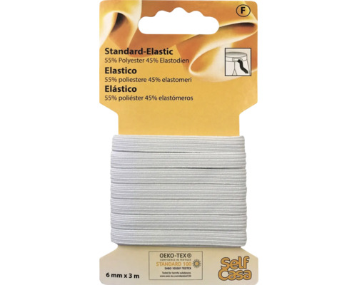 Standard-Gummiband, 6 mm x 3 m