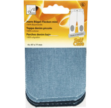 Mini patchs thermocollants en jean, coton