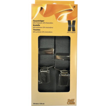 Hosenträger aus 80 Prozent Polyester und 20 Prozent Elastodien mit vier Clips