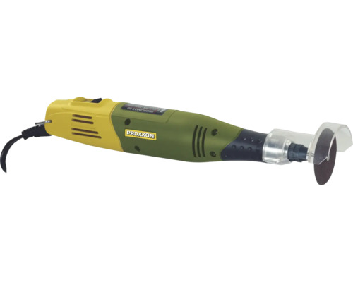 Proxxon Micromot 60 Feinschleifer mit Trennscheibe und Schutzvorrichtung