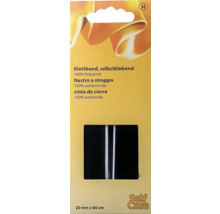 Selbstklebendes Klettband aus Polyamid, 20 x 60 Millimeter