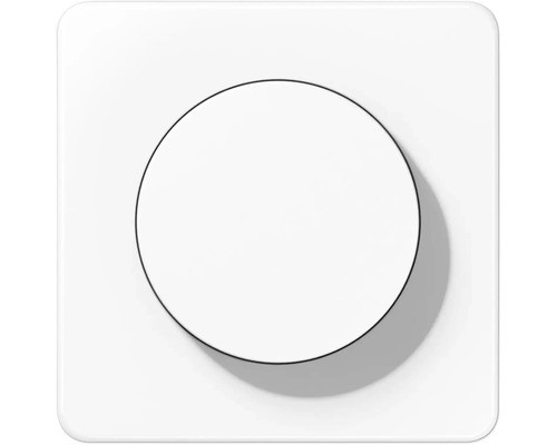 Cache à bouton rotatif Jung CD 1740 WW pour variateur d'intensité blanc alpin CD 500 Insert d''interrupteur avec bouton rond