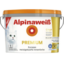 Peinture murale Alpina Premium blanc Alpina sans éclaboussures sans conservateur 1 l