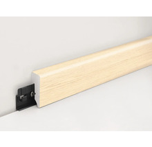 Sockelleiste aus Holz mit Befestigungsclip