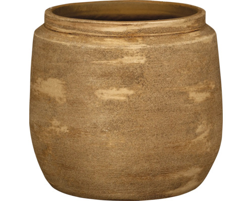 Pot de fleurs Passion for Pottery grès cérame 29 x 29 x 26 cm marron