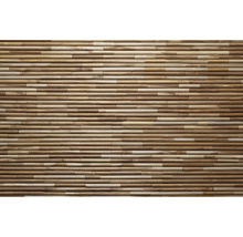 Revêtement mural en baguettes de bois