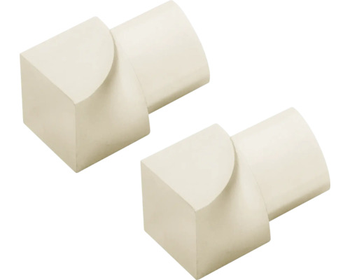 Profilé de finition DURAL Durondell beige 2 x 8 mm Deux connecteurs d''angle pour meubles