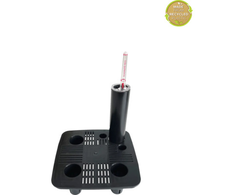Support pour pot de fleurs système d'auto-arrosage Lafiora Quadrato plastique 18 x 18 x 52 cm noir Support pour pot de fleurs système d'auto-arrosage Lafiora Quadrato plastique 18 x 18 x 52 cm noir
