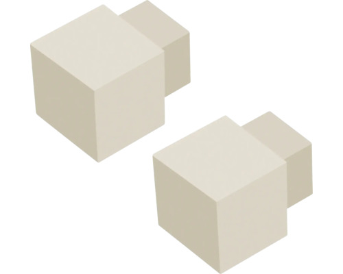 Angle extérieur DURAL Squareline beige 2 x 11 mm Deux pièces d''angle pour l''assemblage de constructions