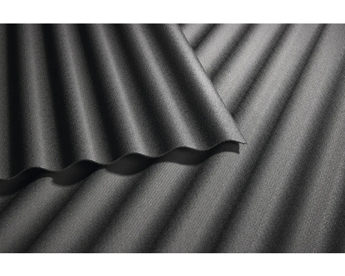 Nahaufnahme von Faserzement Wellplatten