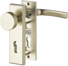 Garniture de ferrures de porte avec bouton de porte et poignée de porte