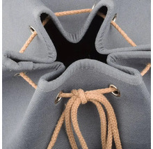 Sac de sport gris avec cordon de serrage
