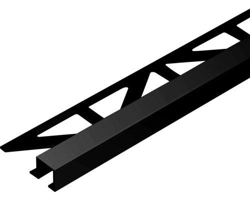 Profilé de finition DURAL Squareline noir 250 x 11 mm Profilé de carreaux en métal