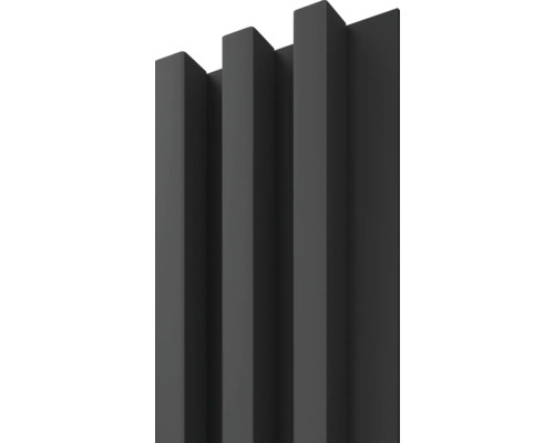 Panneau décoratif Linea Slim 3 noir 30x150x2650 mm Panneau décoratif Linea Slim 3 noir 30x150x2650 mm
