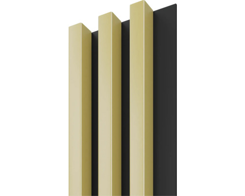 Panneau décoratif Linea Slim 3 or noir 30x150x2650 mm Panneau décoratif Linea Slim 3 or noir 30x150x2650 mm