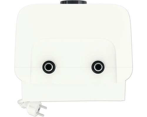Pompe d''aération d''étang blanche avec deux sorties et une fiche secteur