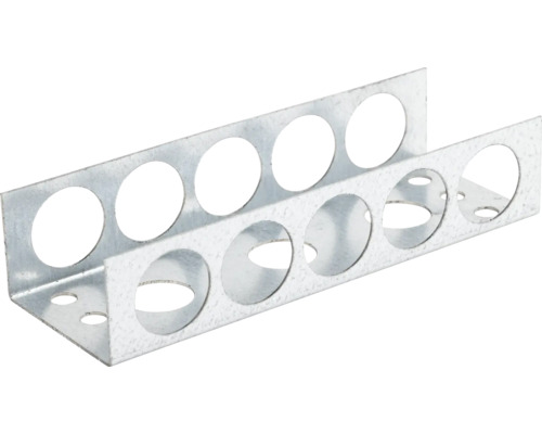 Profilé en H swisspor acier galvanisé pour la fixation de panneaux de construction de 50 mm paquet = 3 pces Profilé de fixation perforé en métal