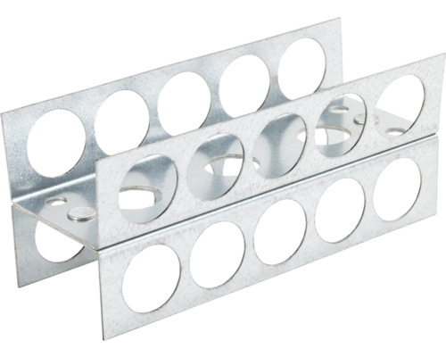 Profilé en H swisspor acier galvanisé pour la fixation de panneaux de construction de 50 mm paquet = 2 pces Support métallique avec trous