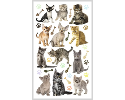 Ministickers enfants chatons 32 pces