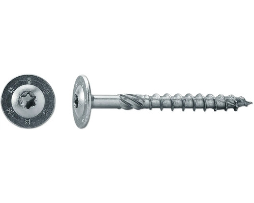 Vis de construction JD Plus à tête ronde avec empreinte étoile 10x400 mm galvanisé 25 pièces Vis de construction JD Plus à tête ronde avec empreinte étoile 10x400 mm galvanisé 25 pièces