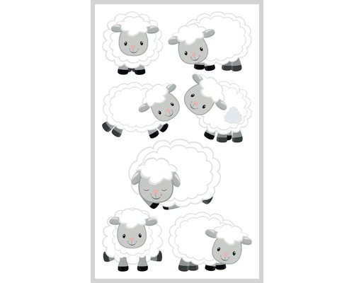 Ministickers enfants moutons 7 pces