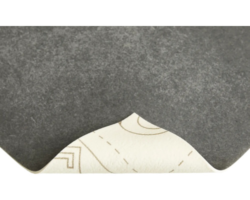 Graue Filzunterlage mit Markierungen auf der Rückseite