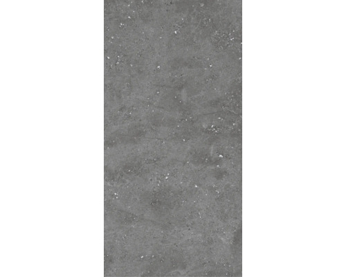 Feinsteinzeug Terrassenplatte Rock Graphite rektifizierte Kante 120 cm x 60 cm x 2 cm Graue Feinsteinzeugfliese mit matter Oberfläche