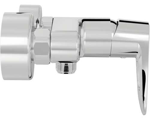 Eckventil aus Metall mit Griff