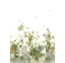 Papier peint décoratif avec motif de plantes et de libellules