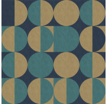 Fototapete Vlies Digitaldruck 364033 Magic Walls Retro blau 5-tlg. 265 x 265 cm